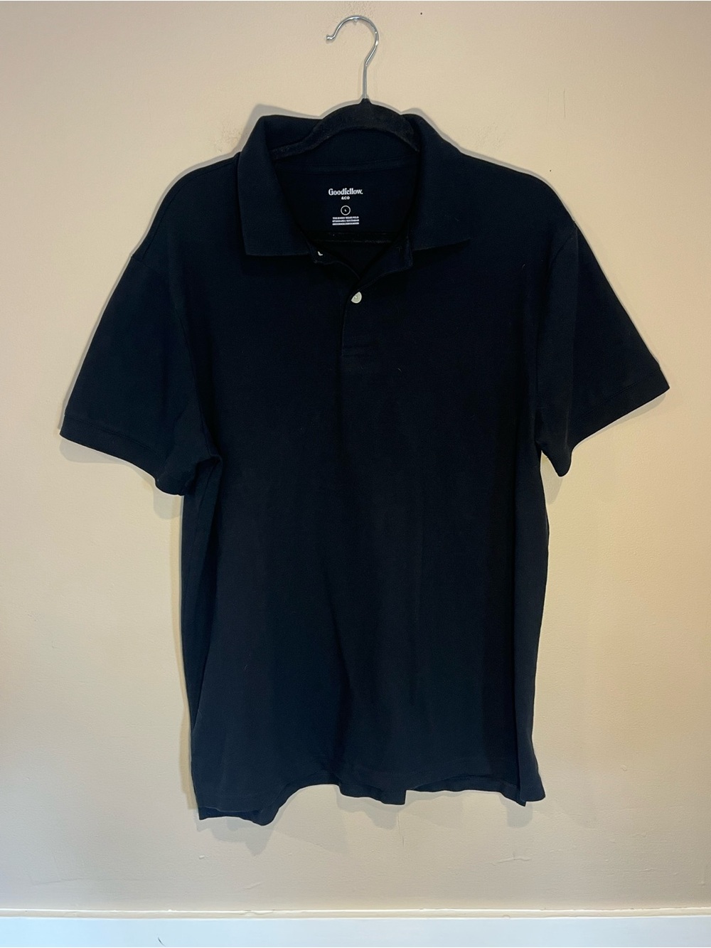 Goodfellow & Co Black Men's Short-Sleeve Polo